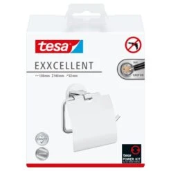 Tesa Toilettenpapierhalter Exxcellent Mit Deckel Chrom -Badezimmerbedarf Geschäft 450004 2009 2