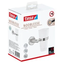 Tesa Zahnputzbecher Nooblesse Edelstahloptik -Badezimmerbedarf Geschäft 450034 2009 3