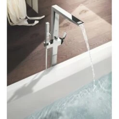 Grohe Wannenbatterie Allure Brilliant Bodenmontage Chrom -Badezimmerbedarf Geschäft 4520 ZZH T23119X03 000 03