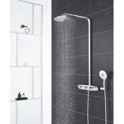 Grohe Duschsystem Rainshower SmartControl 360 Mono Chrom Mit Thermostatbatterie 4 Grohe Duschsystem Rainshower SmartControl 360 Mono Chrom Mit Thermostatbatterie – Bild 2