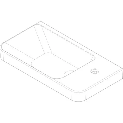 Fackelmann Keramik-Waschbecken 55 Cm Milano Weiß 6 Fackelmann Keramik-Waschbecken 55 Cm Milano Weiß – Bild 4