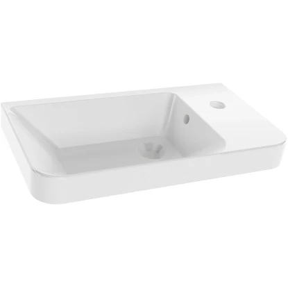 Fackelmann Keramik-Waschbecken 55 Cm Milano Weiß 7 Fackelmann Keramik-Waschbecken 55 Cm Milano Weiß – Bild 5