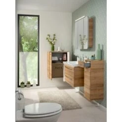 Fackelmann Keramik-Waschbecken 88,5 Cm Milano Weiß -Badezimmerbedarf Geschäft 480522 3254 12