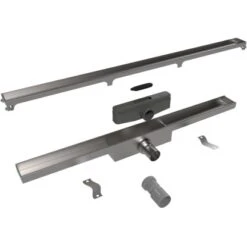 ESS Easy Drain Duschrinne Compact TAF 80 Cm Sperrwasserhöhe 30 Mm -Badezimmerbedarf Geschäft 4853438 4853446 4853453 b1