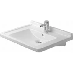 Duravit Handwaschbecken Starck 3 Vital 70 Cm Weiß 1 Hahnloch Mit Überlauf