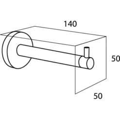 Tiger Ersatz Toilettenpapierhalter Boston Inkl. Befestigungsmaterial -Badezimmerbedarf Geschäft 500544 4621 4
