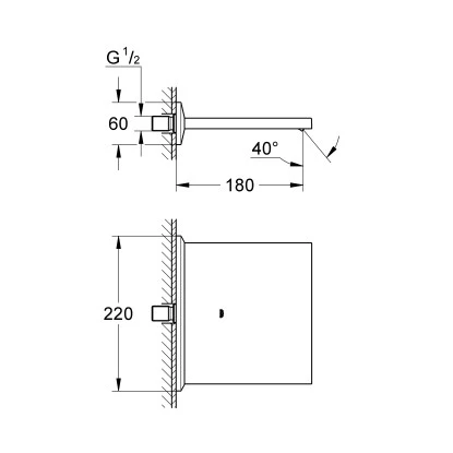 Grohe Schwallauslauf Allure Brilliant Chrom Für Wanne Und Brause 4 Grohe Schwallauslauf Allure Brilliant Chrom Für Wanne Und Brause – Bild 2