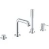 Grohe 4-Loch Einhand-Wannenkombination Essence Chrom