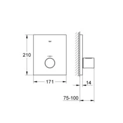 Grohe Thermostat-Zentralbatterie Grohtherm F -Badezimmerbedarf Geschäft 518631 4520 1616268