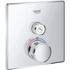 Grohe Thermostat Grohtherm SmartControl Mit 1 Absperrventil Chrom Eckig