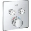 Grohe Thermostat Grohtherm SmartControl Mit 2 Absperrventilen Chrom Eckig -Badezimmerbedarf Geschäft 518772 4520 29124000