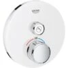 Grohe Thermostat Grohtherm SmartControl Mit 1 Absperrventil Moon White Rund -Badezimmerbedarf Geschäft 528817 4520 29150LS0