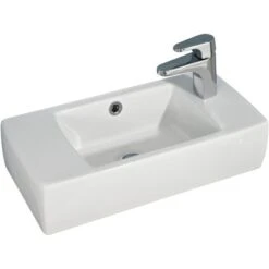 Pelipal Keramikwaschbecken Links 50 Cm Quickset 313 Weiß