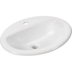 AquaSu AVondo Einbau-Waschbecken 51,6 Cm Weiß