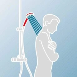 Schulte Duschsystem DuschMaster Rain Classic Eckig Edelstahloptik -Badezimmerbedarf Geschäft 577630 2053 3