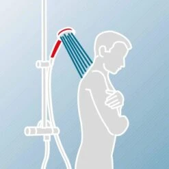 Schulte ExpressPlus Duschsystem White Style Version"Square" Mit Umsteller -Badezimmerbedarf Geschäft 60991064524 2053 064524 12