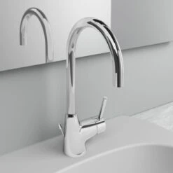 Ideal Standard Waschtischarmatur Ceraline Mit Hohem Auslauf Chrom -Badezimmerbedarf Geschäft 611297 3049 4