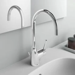 Ideal Standard Waschtischarmatur Ceraline Mit Hohem Auslauf Chrom -Badezimmerbedarf Geschäft 611297 3049 5