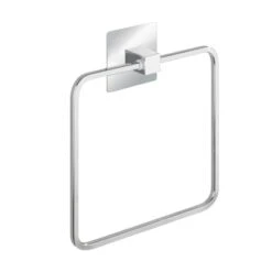 Wenko Turbo-Loc Edelstahl Handtuchring Quadro 16.5 X 19.5 X 3.5 Cm -Badezimmerbedarf Geschäft 63556 sb freisteller de 02