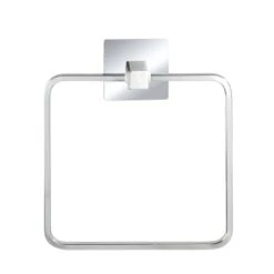 Wenko Turbo-Loc Edelstahl Handtuchring Quadro 16.5 X 19.5 X 3.5 Cm -Badezimmerbedarf Geschäft 63556 sb freisteller de 03