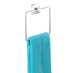 Wenko Turbo-Loc Edelstahl Handtuchring Quadro 16.5 X 19.5 X 3.5 Cm -Badezimmerbedarf Geschäft 63556 sb freisteller de 04