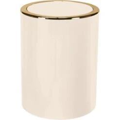 Kleine Wolke Kosmetikeimer Clap Natur-Gold