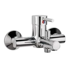 AquaSu Einhebelmischer-Wannenarmatur Lea Chrom