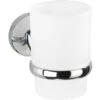Wenko Zahnputzbecher Cuba Inkl. Halterung Chrom-Weiß -Badezimmerbedarf Geschäft 67100 sb freisteller de 02