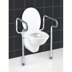 Wenko WC-Stützhilfe Secura Aluminium 55,5 Cm X 48 Cm -Badezimmerbedarf Geschäft 679346 1068 3