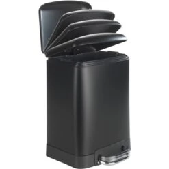 Wenko Treteimer Studio Easy-Close Schwarz 6 L 32 Cm X 23 Cm X 22,5 Cm -Badezimmerbedarf Geschäft 679611 1068 2