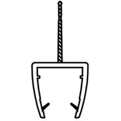 Dichtleiste Für Duschkabinen 2er-Set 8 Mm Glasstärke -Badezimmerbedarf Geschäft 702407 4633 6