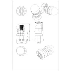 Einzelrolle Für Duschkabinen 4er-Set 4 Mm Glasstärke -Badezimmerbedarf Geschäft 702422 4633 3