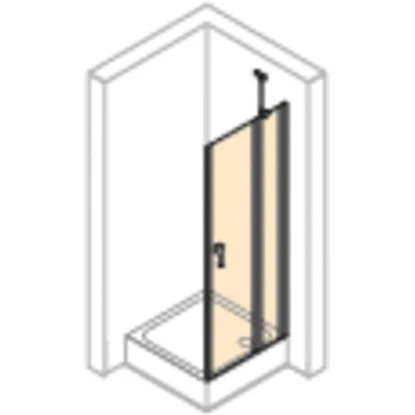 Hüppe Schwingtür Design Pure Festes Segment BxH: 80 Cm X 200 Cm Black Edition 10 Hüppe Schwingtür Design Pure Festes Segment BxH: 80 Cm X 200 Cm Black Edition – Bild 8