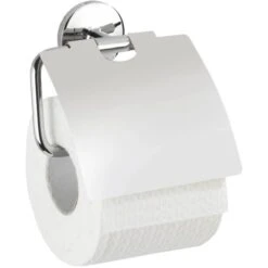 Wenko Toilettenpapierhalter Cuba Mit Deckel Chrom -Badezimmerbedarf Geschäft 76100 sb freisteller de 01