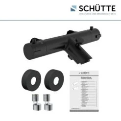 Schütte Thermostat Badewannenarmatur London Schwarz Matt -Badezimmerbedarf Geschäft 7660962 2759 7