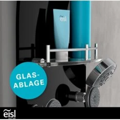 Eisl Duschpaneel Karibik 3 In 1 Mit Regendusche Sechs Massagedüsen Schwarz -Badezimmerbedarf Geschäft 7663602 2759 10