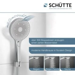 Schütte Duschset Samoa Rain Mit Thermostatarmatur Glasablage Chrom Hellgrau -Badezimmerbedarf Geschäft 7663743 2759 8