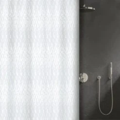 Spirella Elements Duschvorhang Code 200 Cm X 120 Cm Weiß