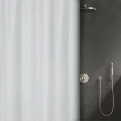 Spirella Elements Duschvorhang Pure 200 Cm X 120 Cm Weiß