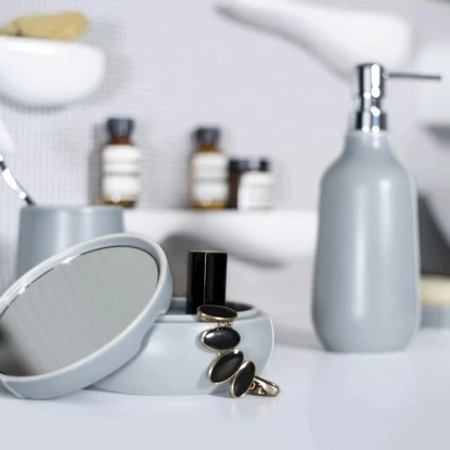 Spirella Elements Seifenspender Sense Weiß 4 Spirella Elements Seifenspender Sense Weiß – Bild 2