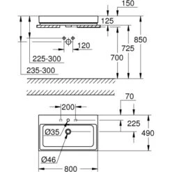 Grohe Aufsatzwaschbecken Cube Keramik 80 Cm Alpinweiß Hahnloch Überl. PureGuard 7 Grohe Aufsatzwaschbecken Cube Keramik 80 Cm Alpinweiß Hahnloch Überl. PureGuard -Badezimmerbedarf Geschäft 778996 4520 3
