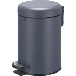Baliv Tretmülleimer 3 L Metall Anthrazit