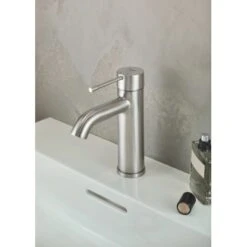 Grohe Einhand-Waschtischbatterie Essence S-Size Supersteel -Badezimmerbedarf Geschäft 792968 4520 2