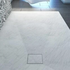 Aurlane Duschtasse "Stone" 140 X 90 Weiß