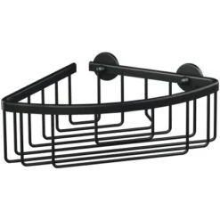 Tesa Aluxx Eckduschkorb Schwarz Matt Inkl. Klebelösung