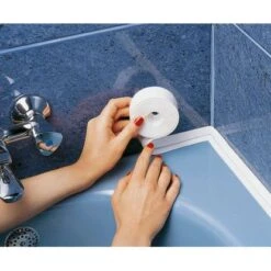 Wenko Abdichtungsband Extrabreit 350 Cm X 5 Cm Weiß -Badezimmerbedarf Geschäft 857336 picture 2