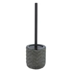 Wenko WC-Garnitur Mantua Keramik 11,5 X 40 X 11,5 Cm Schwarz