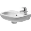 Duravit Handwaschbecken D-Code 36 Cm Weiß Mit Überlauf + Hahnloch Rechts -Badezimmerbedarf Geschäft 87631 2438 705360008 221 1