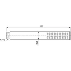 Ideal Standard Handbrause Idealrain Atelier Stick Gold Metall -Badezimmerbedarf Geschäft 887295 3049 7