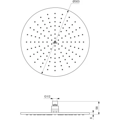 Ideal Standard Kopfbrause Idealrain Atelier 30 Cm X 30 Cm Silver Rund 6 Ideal Standard Kopfbrause Idealrain Atelier 30 Cm X 30 Cm Silver Rund – Bild 4